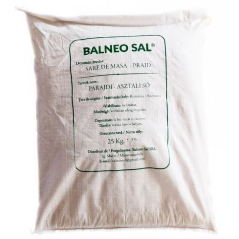 Balneo sal prémium parajdi só  25 kg